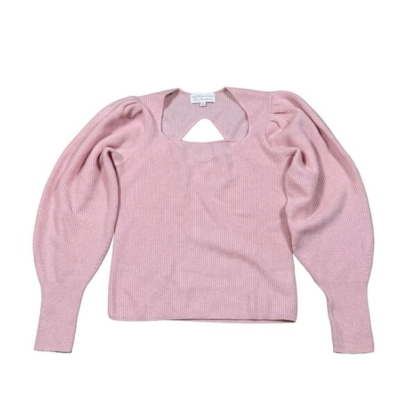 EUC Design History Women's Sz M Sweetheart Cashmere Sweater in Light Pink - Picture 3 of 12